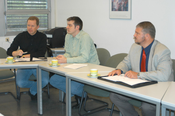 Roland Bracht, Jens Thiemann und Oliver Stoll - Vorstand der Alumni